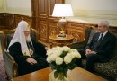 His Holiness Patriarch Kirill receives President of the Democratic Party of Serbia